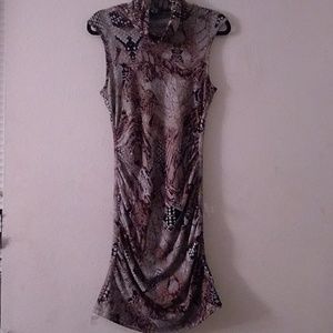 Cinched snake dress
